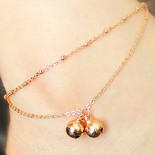 double-fringed bell anklets Foot Decorative Chain Charm Jewelry Gift For Lady J4U66