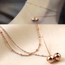 double-fringed bell anklets Foot Decorative Chain Charm Jewelry Gift For Lady J4U66