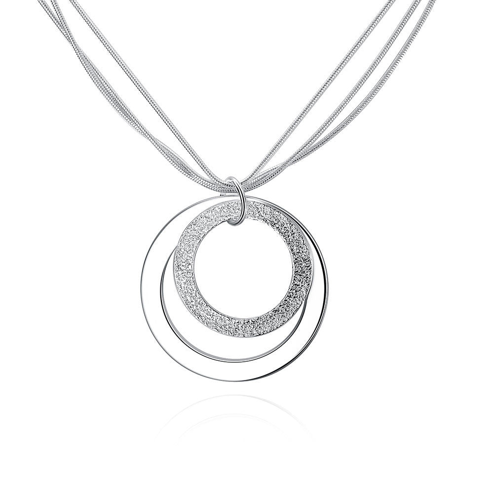 silver plated jewelry necklace cute necklace pendant smtn05 J4U66
