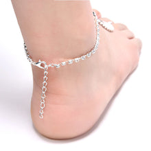 Barefoot beach sandals Bridal/wedding diamante anklet foot jewellery crystal chain anklets J4U66