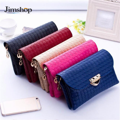 fashion brand women bag women weave pattern leather handbags women wallets small shoulder bags messenger bag J4U66