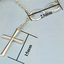 trade jewelry/figures 8 extreme simplicity luck cross pendant necklace for women chain J4U66