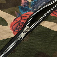 Women's army green camouflage jackets coat zipper cardigans denim jackets women coats clothings  J4U66