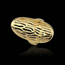 floating charms 18k gold plated ring peanut aneis jewellery  52 J4U66