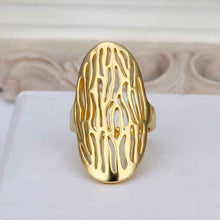 floating charms 18k gold plated ring peanut aneis jewellery  52 J4U66