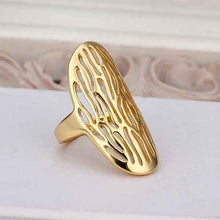 floating charms 18k gold plated ring peanut aneis jewellery  52 J4U66
