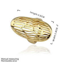 floating charms 18k gold plated ring peanut aneis jewellery  52 J4U66
