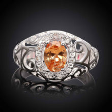 floating charms silver rings for men inlaid stone hollow aliancas love fspr002 J4U66