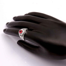 floating charms silver rings for men inlaid stone hollow aliancas love fspr002 J4U66