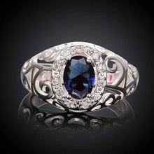 floating charms silver rings for men inlaid stone hollow aliancas love fspr002 J4U66