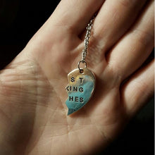 for Women Chic Best Bitches Best Friend Forever 2 Piece Break Heart Pendant Necklace Good Gifts J4U66