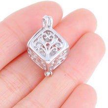 for Women Jewelry Lady Gift Charm Hollow Box Cute Locket Glow In The Dark Pendant Necklace J4U66