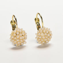 for Women Girls Wedding Ear Cuff Gold Plated Piercing Jewelry  Round Imitation Pearl Beads Stud Earrings J4U66