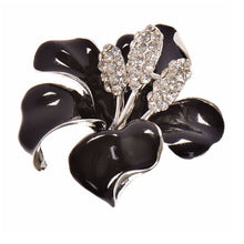 for women Wedding Bridal Brooch Pins Girls Gifts 6 Colors Flowers Enamel Rhinestone Crystal Flower Lily Brooches J4U66