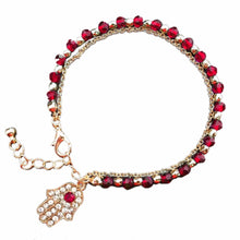 glod evil eye charm bracelet red and blue beads with hamsa hand turkish kabbalah evil eye bracelet hand of fatima bracelet J4U66