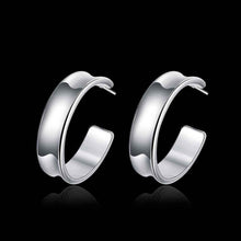 half round stud earings silver plated jewelry earrings for women silver plated earrings smte07 J4U66