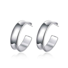 half round stud earings silver plated jewelry earrings for women silver plated earrings smte07 J4U66