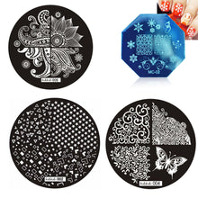 hehe Stamping Plates Cute Pattern DIY Image Stamp Stamping Plates Manicure Template Nail Art Plate J4U66