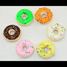 mini keychain doughnut donut cute key chain llaveros porte clef key ring gift for children J4U66