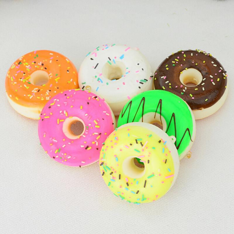 mini keychain doughnut donut cute key chain llaveros porte clef key ring gift for children J4U66