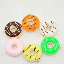 mini keychain doughnut donut cute key chain llaveros porte clef key ring gift for children J4U66