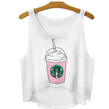 women vest crop tops t-Shirts sexy girls emoji print tops 3d print sleeveless tank tops J4U66