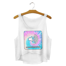 women vest crop tops t-Shirts sexy girls emoji print tops 3d print sleeveless tank tops J4U66