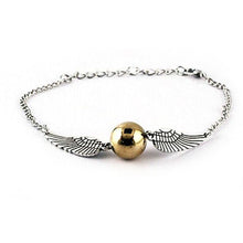 quidditch golden snitch pocket bracelet wings vintage retro tone for men and women  J4U66
