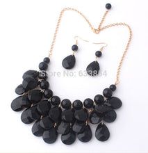 Women Water Drop Style Bib Statement MultiLayer Necklace ping J4U66