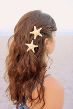 Europe Fashion Women Lady Girls Pretty Natural Starfish Star Beige Hair Clipping J4U66