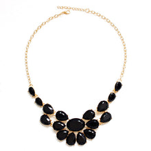 Fashion Women Vinatge Brief Charm Choker Pendant Necklace Yellow Black  J4U66
