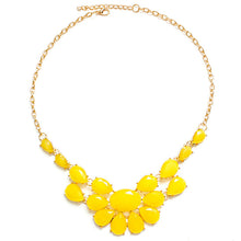 Fashion Women Vinatge Brief Charm Choker Pendant Necklace Yellow Black  J4U66