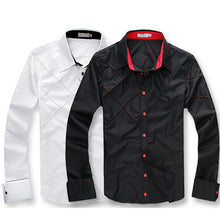 shirt Men Fashion Mens Casual Button Down Slim Fit Long Sleeve Formal Dress Shirts Men's Camisetas Shirt J4U66
