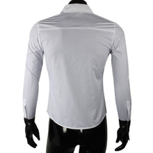shirt Men Fashion Mens Casual Button Down Slim Fit Long Sleeve Formal Dress Shirts Men's Camisetas Shirt J4U66