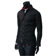 shirt Men Fashion Mens Casual Button Down Slim Fit Long Sleeve Formal Dress Shirts Men's Camisetas Shirt J4U66