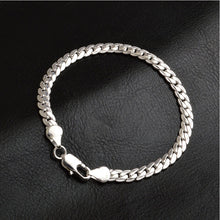 silver snake 5 mm Width bracelet/bangle Jewelry crystal trendy men bracelets  J4U66