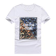 t shirt men Mens Fashion casual arder comfort Stamp fabrics T-shirts Short Sleeve Tops Blouse homme Black White J4U66