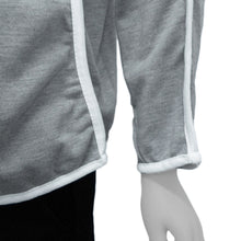 t-shirtss women t-shirts batwing long sleeve contrast line o neck loose top casual camisetas mujer J4U66