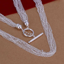 silver plated chain 10 line to necklaces pendants for women men jewelry smtn232 J4U66