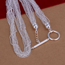 silver plated chain 10 line to necklaces pendants for women men jewelry smtn232 J4U66