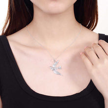 silver plated chain birds pendant necklaces pendants for women men jewelry smtn151 J4U66