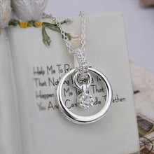 silver plated chain circle round crystal necklaces pendants for women men jewelry smtn33 J4U66
