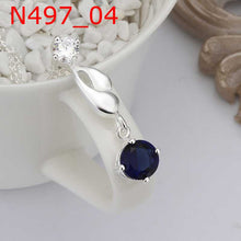silver plated chain crystal necklaces pendants for women men jewelry smtn47 J4U66