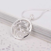 silver plated chain fireworks crystal necklaces pendants for women men jewelry smtn437 J4U66