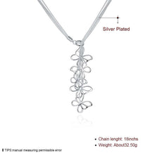 silver plated chain five butterfly necklaces pendants for women men jewelry smtn0 J4U66