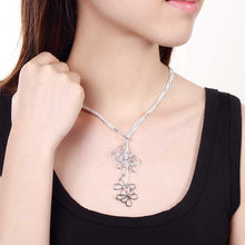 silver plated chain five butterfly necklaces pendants for women men jewelry smtn0 J4U66