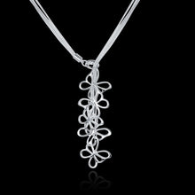 silver plated chain five butterfly necklaces pendants for women men jewelry smtn0 J4U66