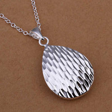 silver plated chain flower water necklaces pendants for women men jewelry smtn21 J4U66