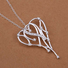 silver plated chain insets meteor love necklaces pendants for women men jewelry smtn3 J4U66