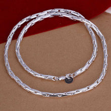 silver plated chain lock chain necklaces pendants for women men jewelry smtn05 J4U66